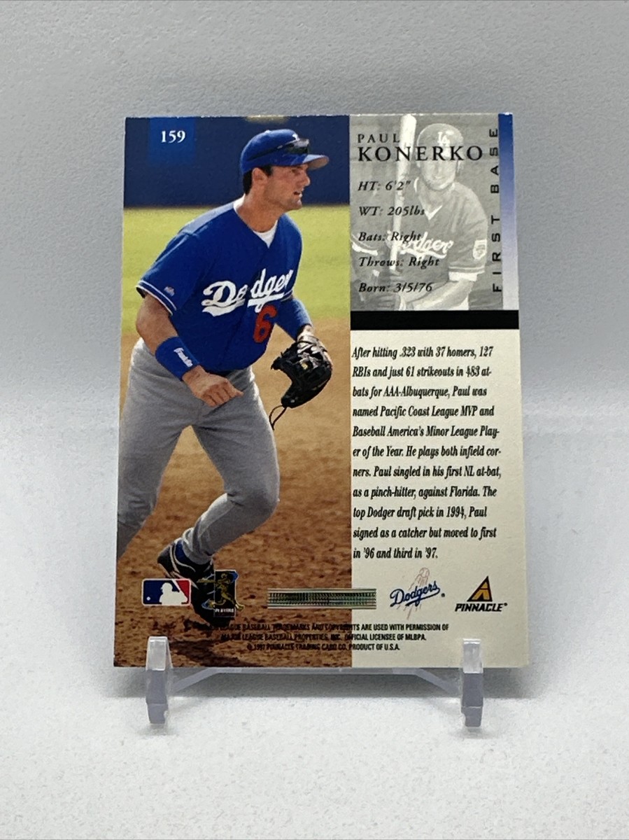 1997 Pinnacle #159 PAUL KONERKO RC Dodgers Chicago White Sox 1B