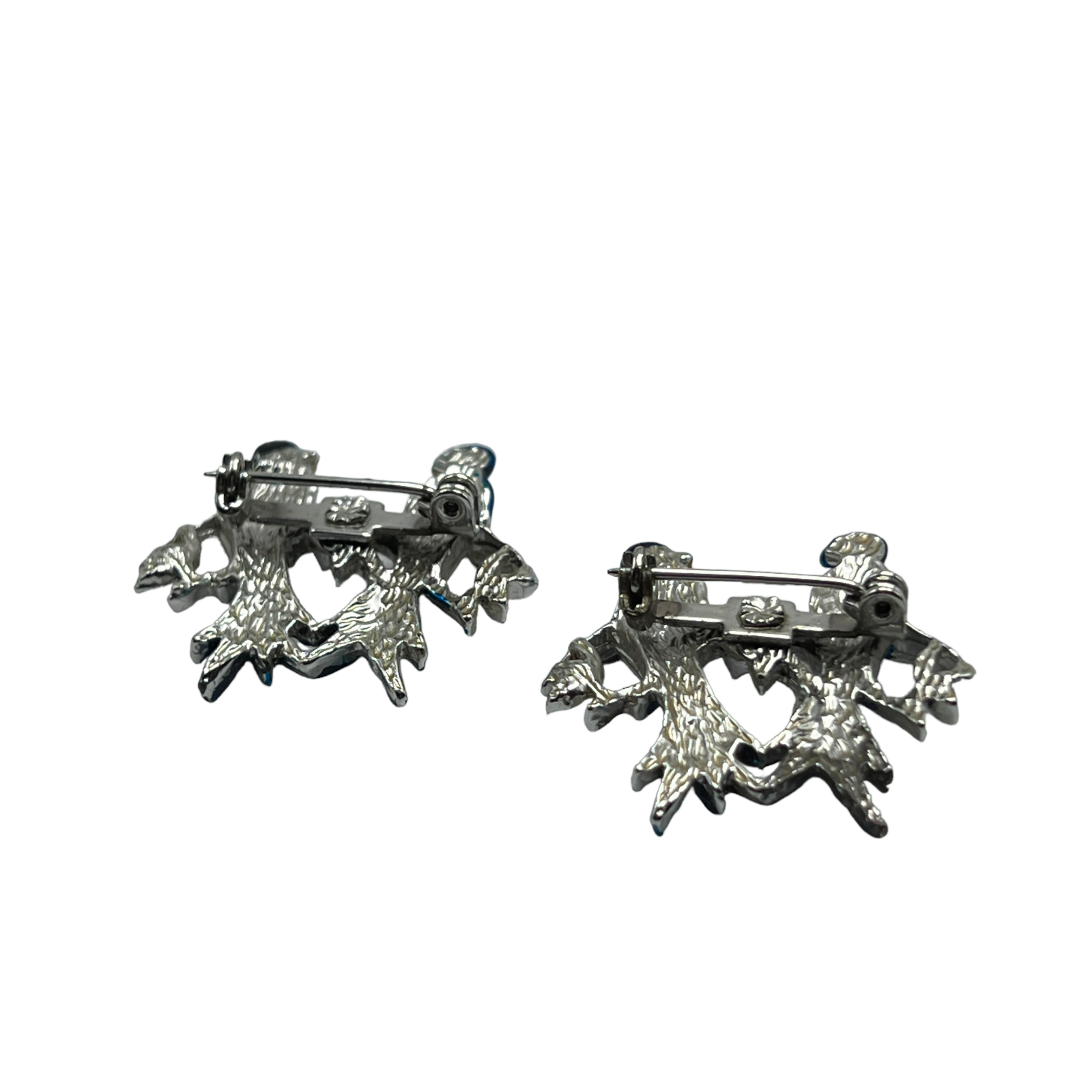 Vintage Love Bird Brooches Set of 2 with Blue and White Enamel Pins eBay