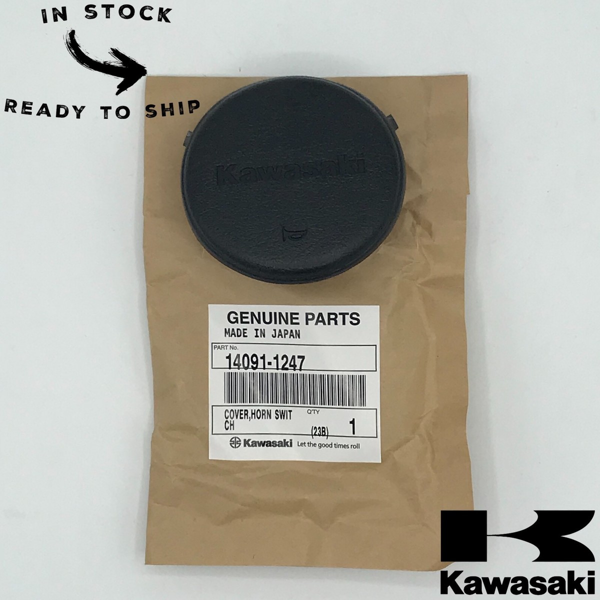 Genuine OEM Kawasaki Horn Switch Cover 14091-1247 | eBay