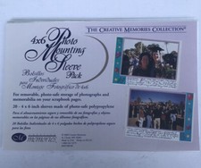 Creative Memories 20 Loose Photo Mounting Sleeve Unused 4x6 Pockets