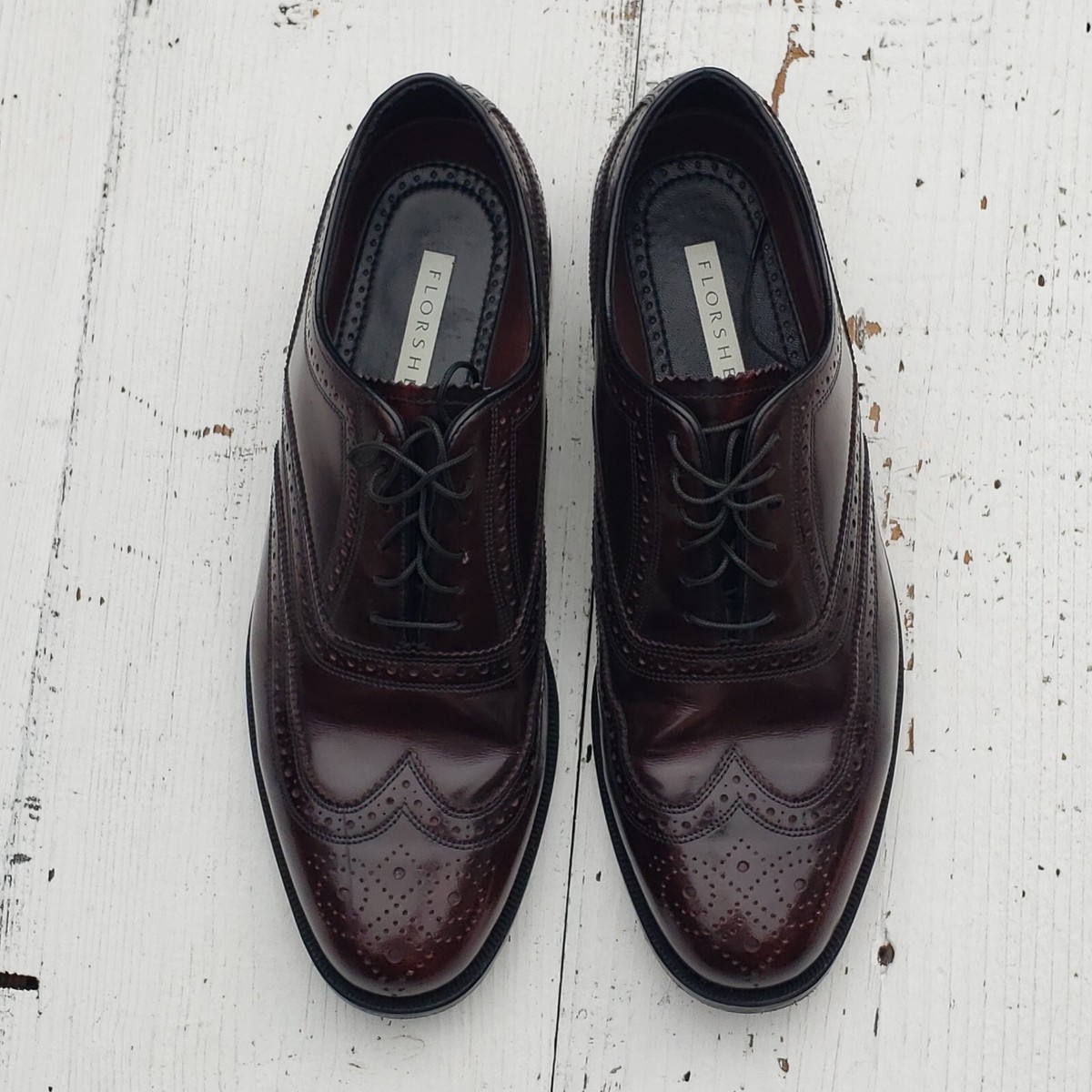 Florsheim Men\'s Gladiator Full-grain Leather Dress Shoes SZ 42 US 8.5 WORN ONCE TMW_41BC_02_FLORSHEIM_DRESS_SH  main image 4