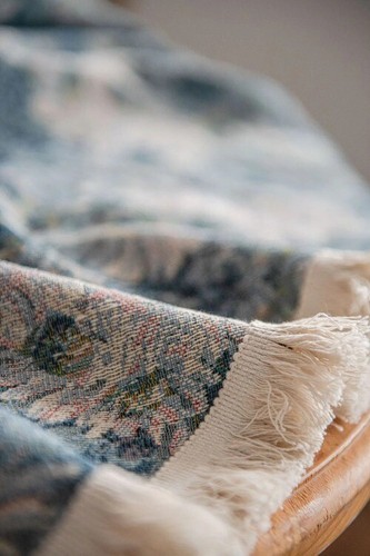 Gerring Tischdecke Ölgemälde Jacquard Weihnachten rund Tisch dick Tischdecke - Bild 7 von 19