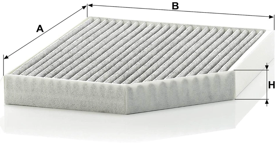 Mann Cabin 空气过滤器 木炭 CUK 2450 适用于奥迪 A4 A5 Q5 Q7 保时捷 Macan — 第 3/4 张图片