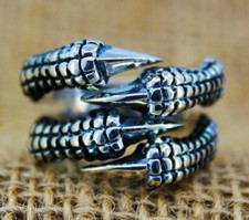 Eagle Claw Figure Solid 925 Sterling Silver Men Ring