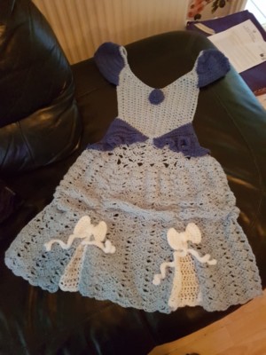 open lace back dress Bobbing Boats Blanket Crochet Pattern USA  Kerry Jayne Designs Ltd