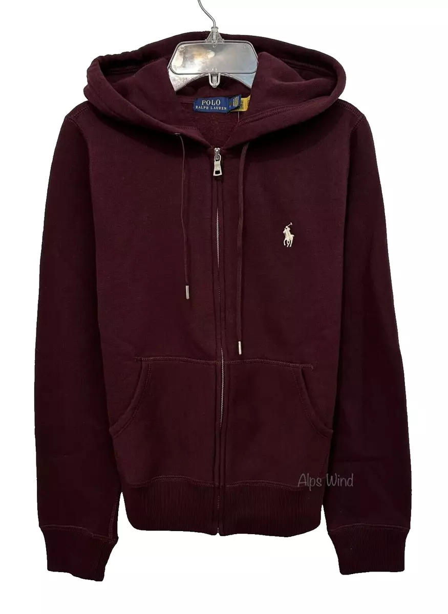 Ralph lauren sales burgundy hoodie