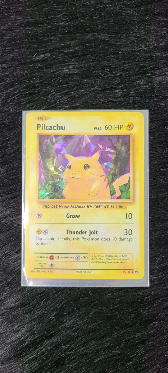 Pokemon Pikachu 35/108 Brand New Holo 2016 evolutions event Card Ultra Rare