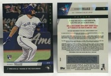 Rowdy Tellez RC 2019 Topps Now Future Award Winners AL ROY 10-Card Set - BASE