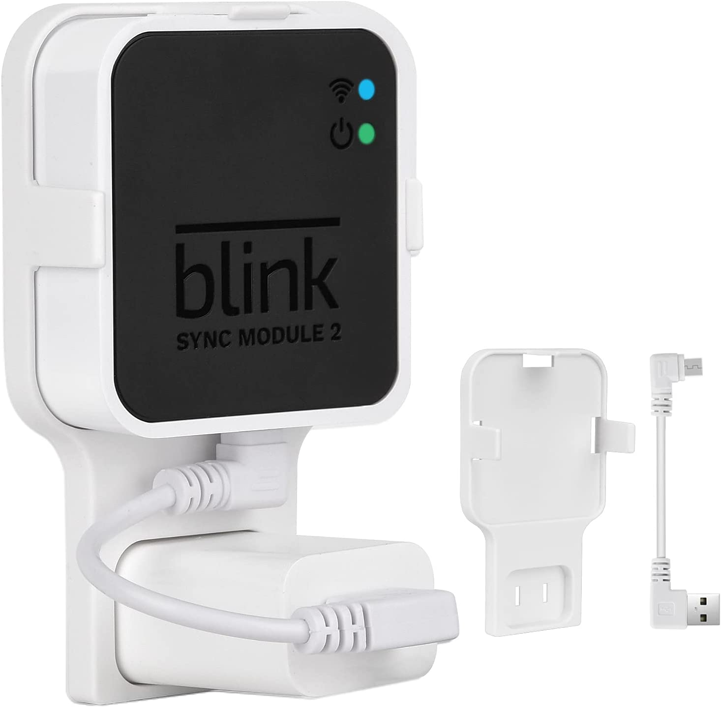 Outlet Wall Mount for Blink Sync Module 2, Mounting Bracket Holder with Short Ca-image