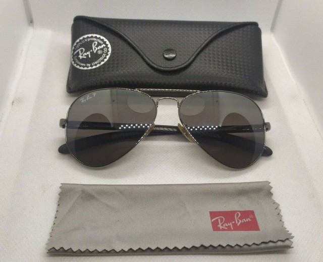 ray ban carbon fibre polarised sunglasses