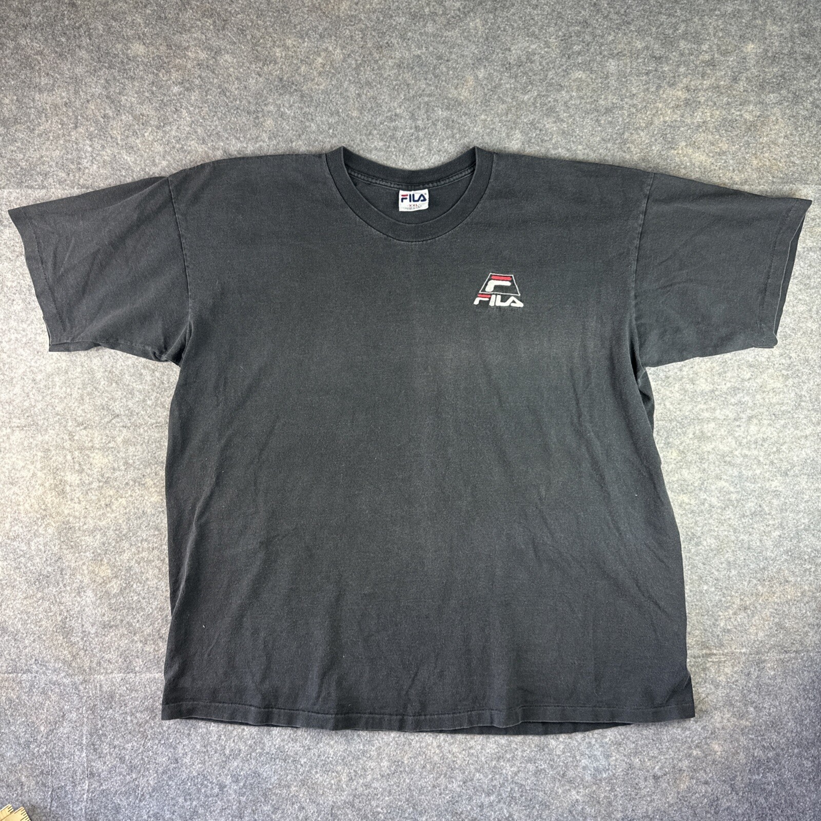 Camicia Fila uomo 2XL XXL cotone manica corta logo bianco camicia made in USA