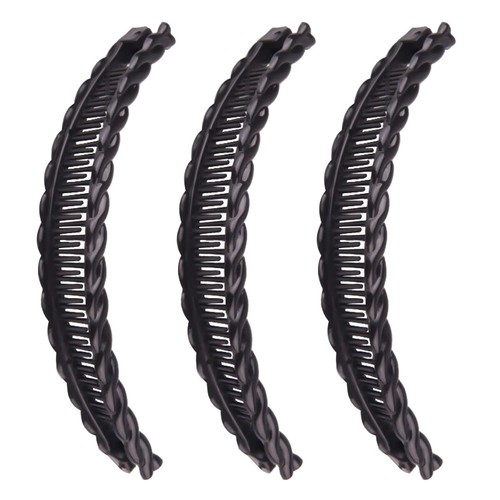 3X Large Banana Hair Clip Tort Twisted Long Fish Clip Comb Grip Womens Holder - Picture 9 of 11