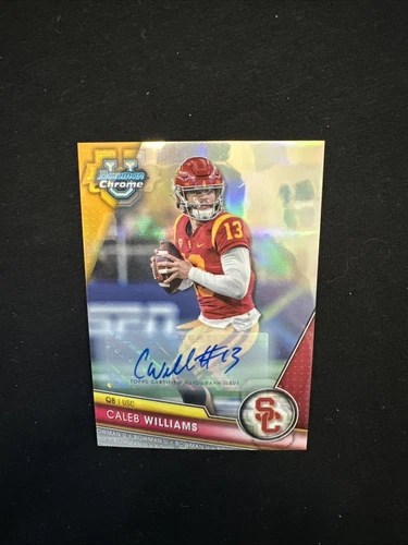 2023 Bowman Chrome University #1 Caleb Williams AUTO ROOKIE Bears #1 Pick # /499