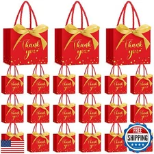 Jetec 45 Pcs Mini Paper Gift Bag Bulk 5.5 x 4.7 x 2.5'' Small Thank You Favor