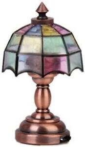 Tinksky 112 Dollhouse Miniature Umbrella Shape Lampshade LED Desk Lamp Light 