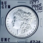 1897 BU GEM MORGAN SILVER DOLLAR UNC MS+++ U.S. MINT RARE COIN 8738