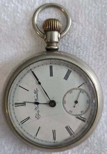 Elgin Pocket Watch 1896 Grade 96, 18s, 7j, Model 4 Hunting Movement #H105c