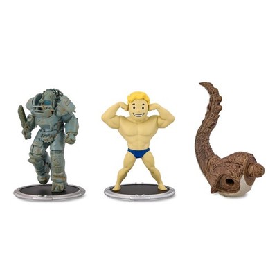 Toynk Fallout Raider and Vault Boy (Strong) 3-Inch Mini Figure Set 2-Pack for...
