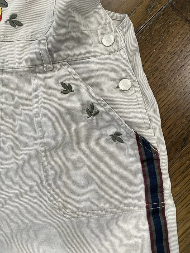 Macacão cáqui bordado acampamento Winnie The Pooh vintage Disney tamanho 14/16 Pooh - Imagem 4 de 4