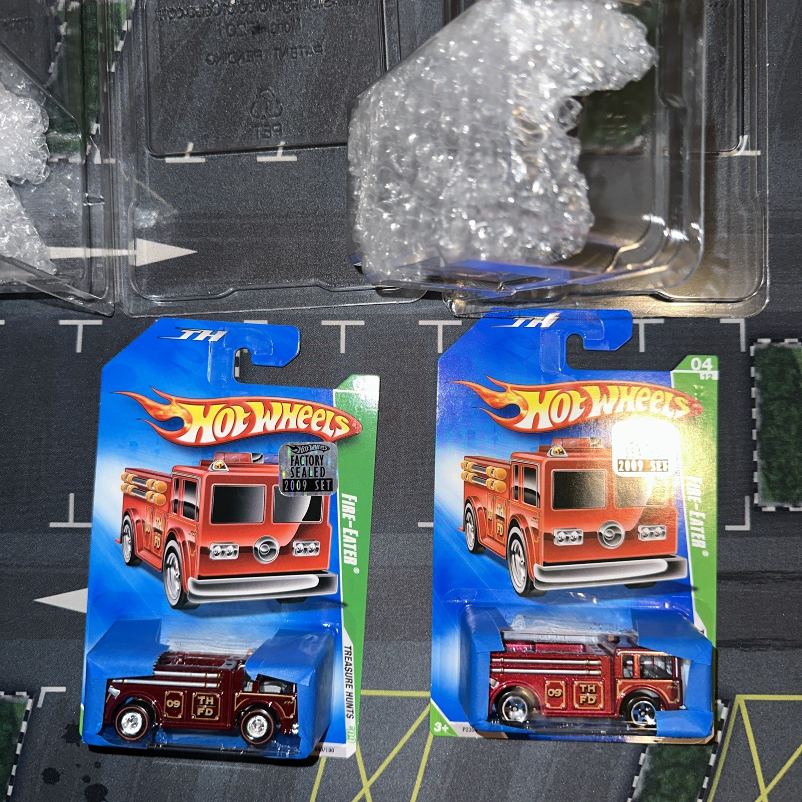 2009 Hot Wheels Treasure Hunt Fire Eater Truck STH and The Main To The Super F.S