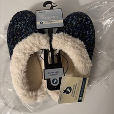 Isotoner Clog Slippers Cushion Heel Indoor Outdoor Size Small Faux Fur Bd11