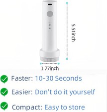 Cordless Electric Pump for Vacuum Storage Bags, Compact USB Rechargeable Seal 