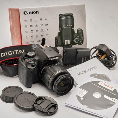 Canon EOS 600D 18MP DSLR Camera + 18-55mm Lens Kit VGC - Boxed