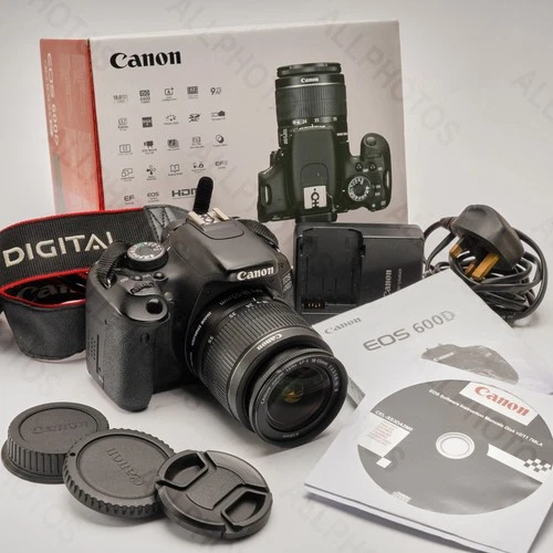 Canon EOS 600D 18MP DSLR Camera + 18-55mm Lens Kit VGC - Boxed