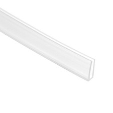 U Channel Edging Trim, 13.1 ft 0.47"Wx0.04"Tx0.16"H Sheet Edge Guard Protector
