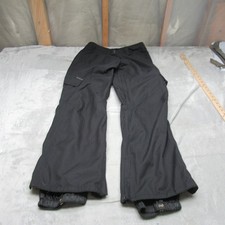 Empyre Snow Pants Women Medium Black Herringbone Waterproof Cargo Snow Ski 32x30