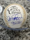 Ryne Sandberg Autographed Signed MLB Gold Glove Baseball w/ “9x GG” & Beckett