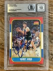 Danny Ainge Rookie Signed 1986-87 Fleer Basketball #4 Celtics BGS BAS 10 AUTO 10