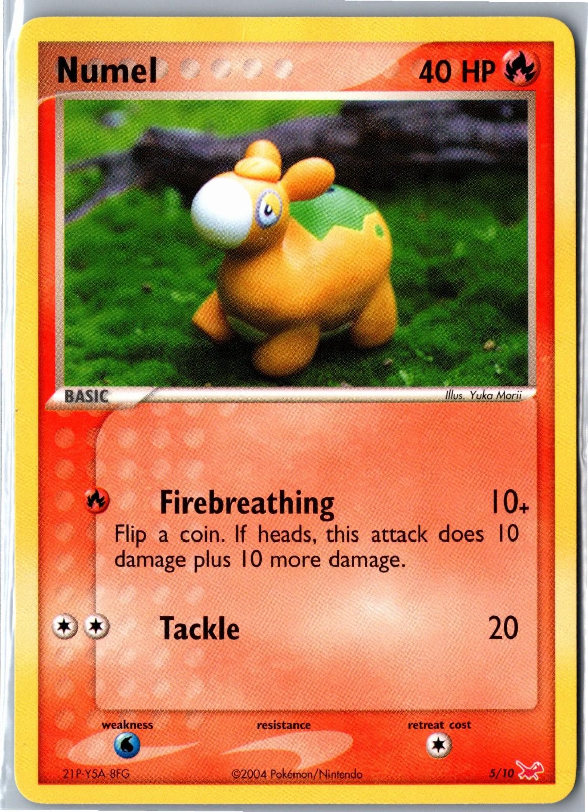 Pokemon Card - Numel EX Trainer Kit Latias 5/10 2004 Moderately Played