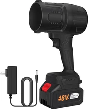 Cordless Leaf Blower Portable Dust Cleaner Handheld Blowers, Black