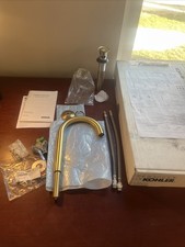 Kohler K-77967-2MB Bathroom Faucet 1.2 GPM Less Handles Brush Moderne Brass READ