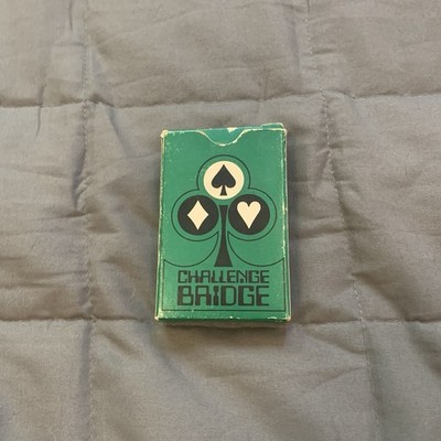 Challenge Bridge Playing Cards. Green Box Deck.