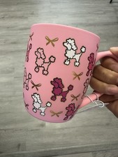 Light Pink Girly Poodle Dog Lover Ceramic Mug New
