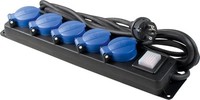 as - Schwabe 5-Fach Steckdosenleiste Schalter IP44 450Cm AußEnbereich 230V 16A