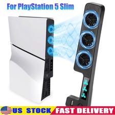 Upgraded Quiet Cooler Fan Cooling Accessories for PS5 Slim Disc/Digital Console