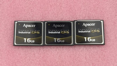 APACER Industrial Grade CF6 Gold 16GB, 3 CF cards AP-CF016GRANS-NRC Apacers best