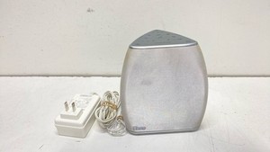 iHome Speaker Z5S710 Silver Wired USB Aux Home Audio With Power Adapter