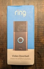 Ring Video Doorbell 2nd Gen Venetian Bronze 1080p HD WiFi Rechargeable Free Ship