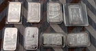 Mission Inn - Art Bar Lot Riverside California - 1 oz .999 Silver Bars Lot of 8