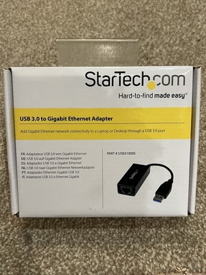 StarTech USB 3.0 to Gigabit Ethernet Network Adapter Sealed - NEU