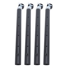 T- 4PCS Furniture Legs With Caster Wheels Heavy Duty Carbon Steel Table Leg
