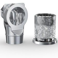 Magnetic Dryer Vent Coupling Kit with 2.6ft Duct  Clamps, Airtight Seal, Eas...