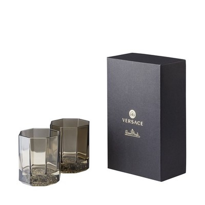 Versace Home Rosenthal Medusa 2 Whiskygläser Tumblers OVP Auth Card