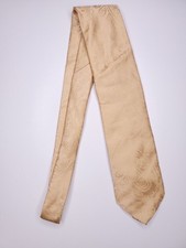 Vesuvio Napoli Mens Formal Necktie 60"Lx3.5"W Gold Neck Tie