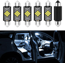 6pcs 578 211-2 212-2 Led Dome Light Bulbs Extremely Bright 41mm 42mm 569 6411 1