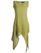 Vishes Lagenlook Kleid Zipfelkleid Elfenkleid Hippie Sommerkleid Strandkleid